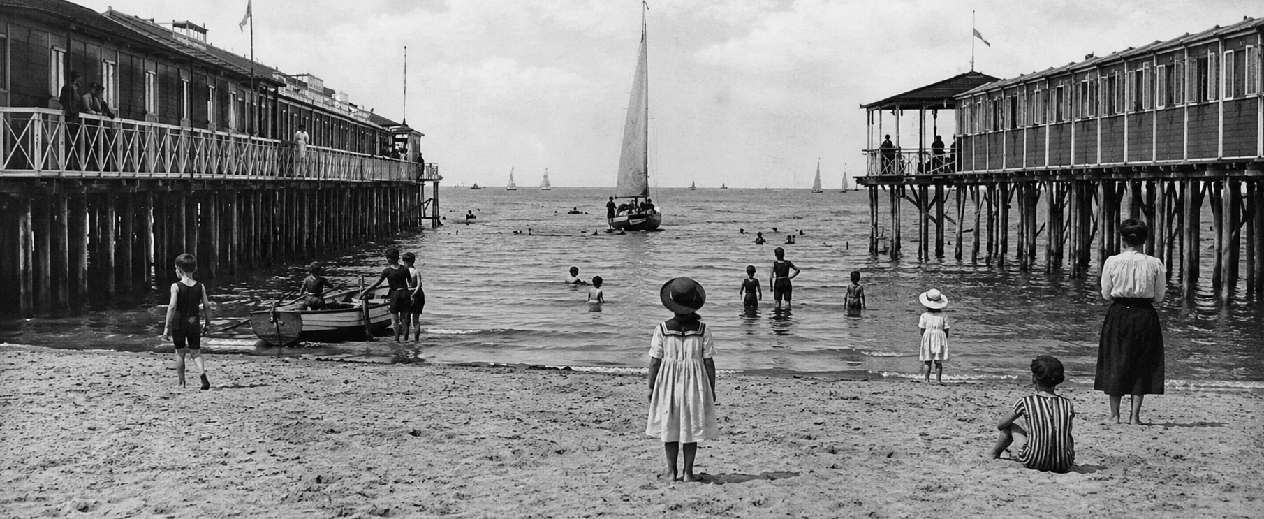 Le cabine balneari a Viareggio