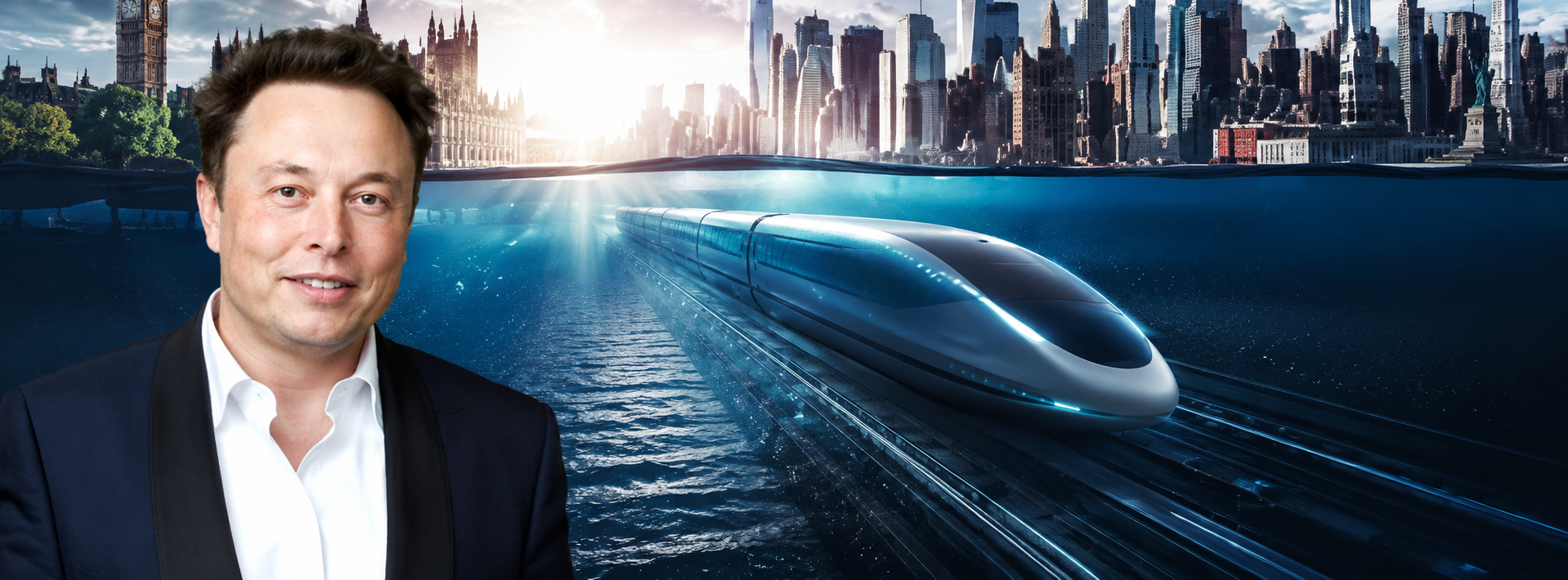 Helon Musk treno Londra New York Hiperloop