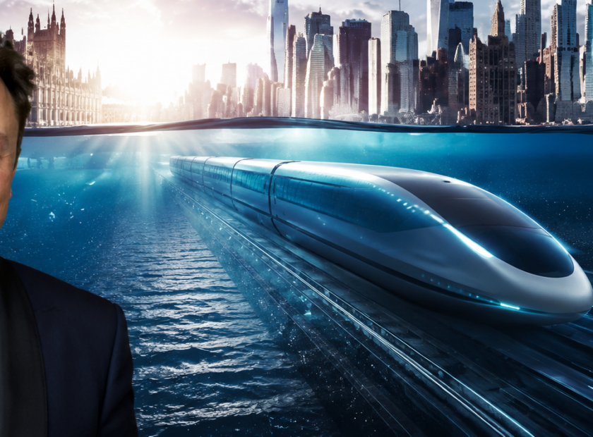 Helon Musk treno Londra New York Hiperloop