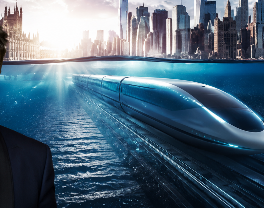 Helon Musk treno Londra New York Hiperloop