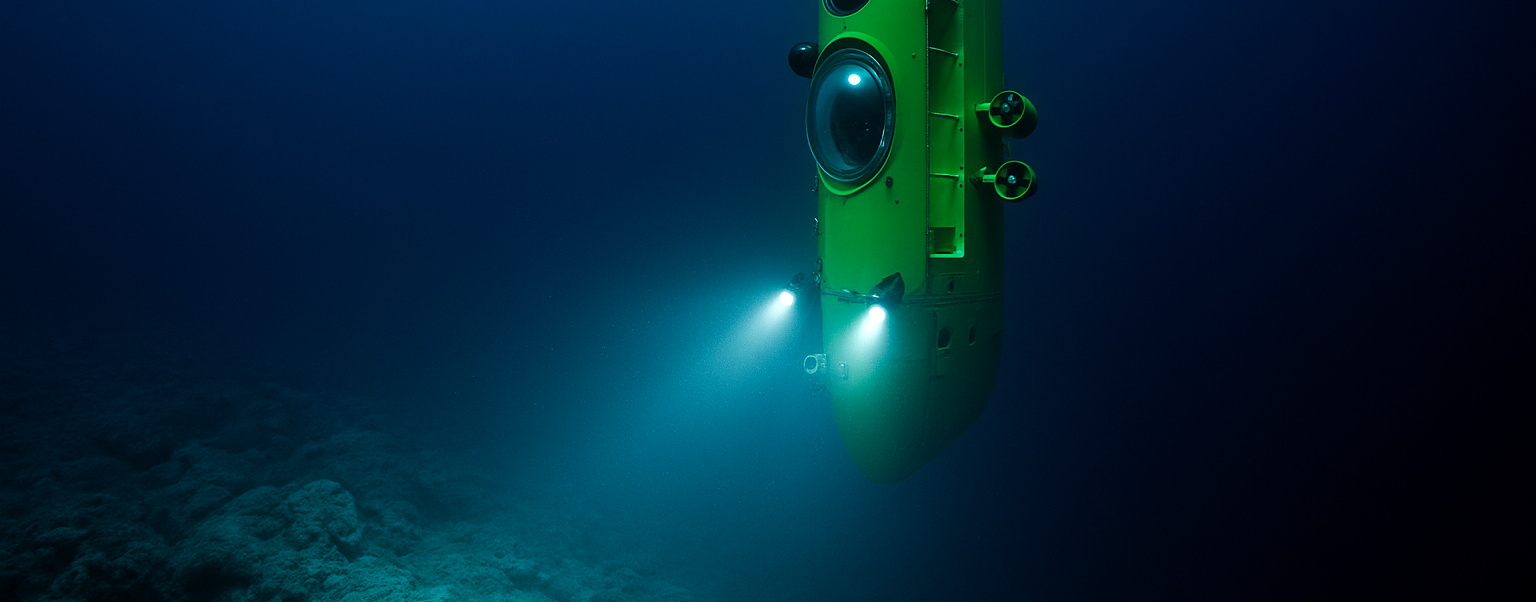 Deepsea Challenger nella Fossa delle Marianne