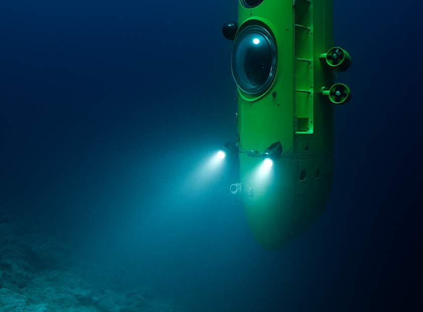 Deepsea Challenger nella Fossa delle Marianne