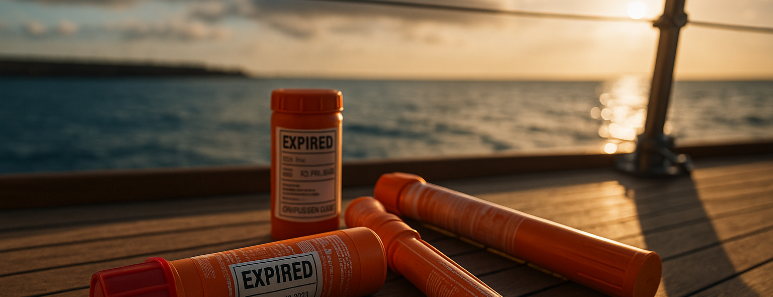 smaltire razzi scaduti e segnali pirotecnici